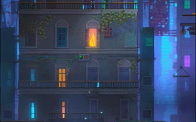 Vidéo mapping d’un chat sur un immeuble